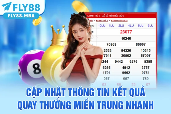Cập nhật thông tin kết quả quay thưởng miền Trung nhanh