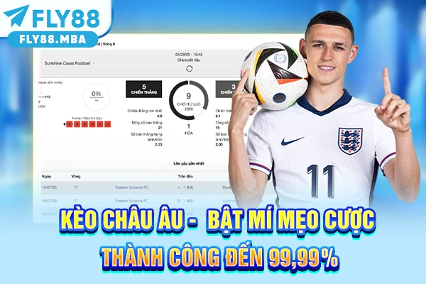 Kèo Châu Âu - Bật Mí Mẹo Cược Thành Công Đến 99,99%